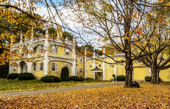 Wedding Cake House in Kennebunk, Maine USA