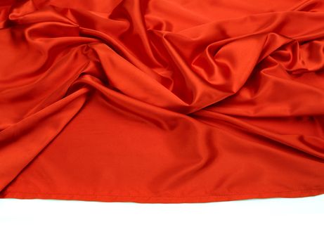 red silk fabric background