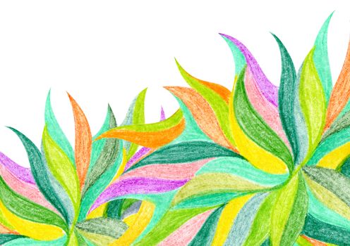 Abstract color pencil draw background