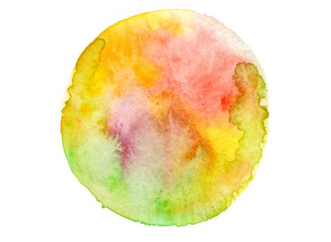 circle watercolor painted background