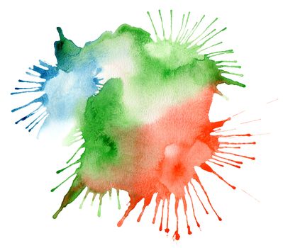 abstract color watercolor blot background