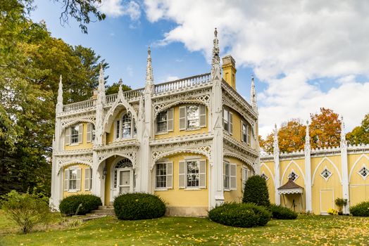 Wedding Cake House in Kennebunk, Maine USA