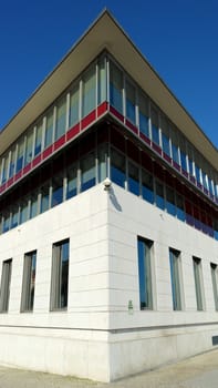 Detail of a modern building, Lisbon, Portugal