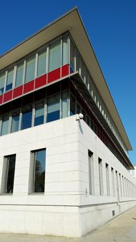 Detail of a modern building, Lisbon, Portugal