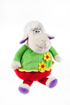 Toy bag for gift on isolated studio background