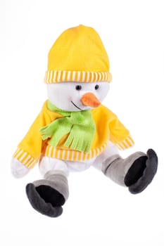Toy bag for gift on isolated studio background