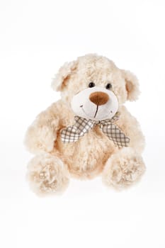 Toy bag for gift on isolated studio background