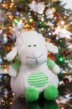 Toy near the New Year's tree