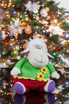 Toy near the New Year's tree