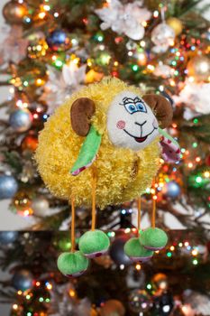 Toy near the New Year's tree