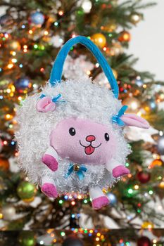 Toy near the New Year's tree