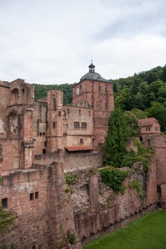 Romantic and beautiful Heidelberg castle for europe tourism