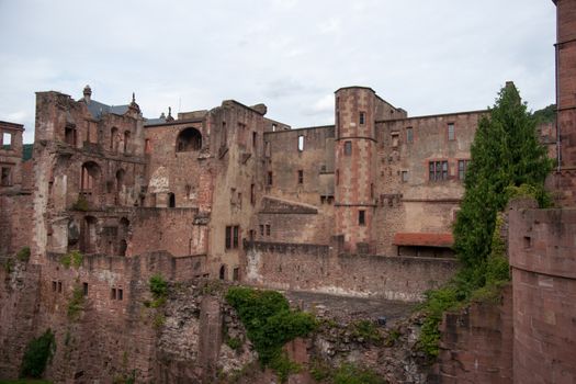 Romantic and beautiful Heidelberg castle for europe tourism