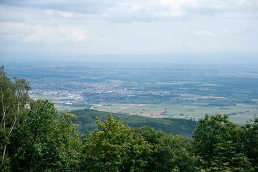 France Alsace panoramic views in summer vacation