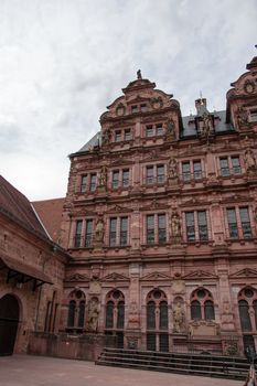 Romantic and beautiful Heidelberg castle for europe tourism