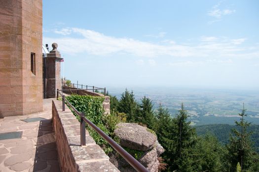 Alsace summer vacation on Mont st Odile mountain