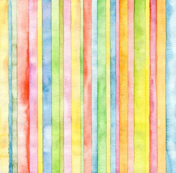 Abstract  strip watercolor painted background