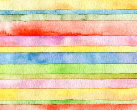 Abstract  strip watercolor painted background