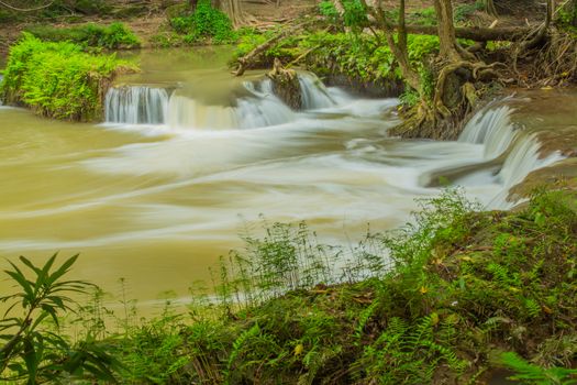 Chet-Sao-Noi waterfall in Khoa Yai National Park, Saraburi province, Thailand.