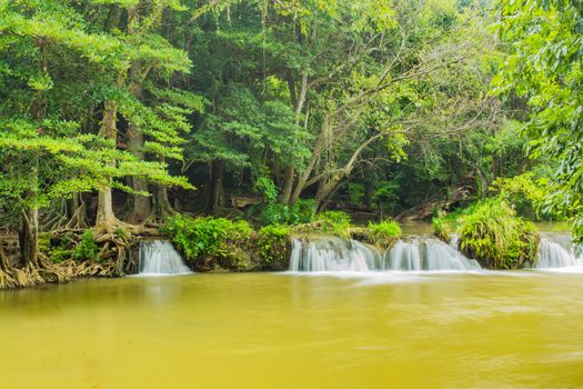 Chet-Sao-Noi waterfall in Khoa Yai National Park, Saraburi province, Thailand.