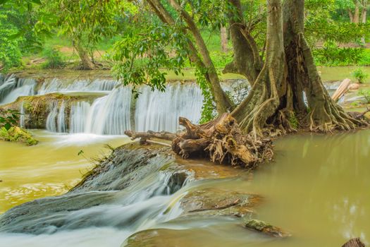 Chet-Sao-Noi waterfall in Khoa Yai National Park, Saraburi province, Thailand.