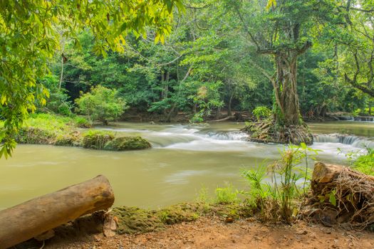 Chet-Sao-Noi waterfall in Khoa Yai National Park, Saraburi province, Thailand.