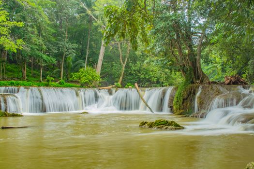 Chet-Sao-Noi waterfall in Khoa Yai National Park, Saraburi province, Thailand.