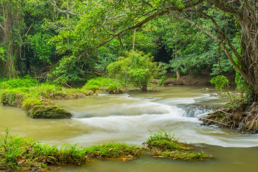 Chet-Sao-Noi waterfall in Khoa Yai National Park, Saraburi province, Thailand.