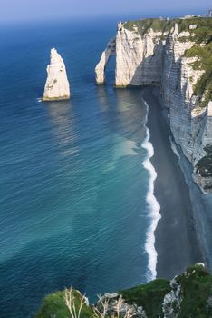 Falaise d'Amont cliff at Etretat, Normandy, France