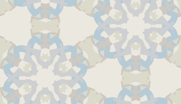 Repeating background pattern of gray snowflake shapes
