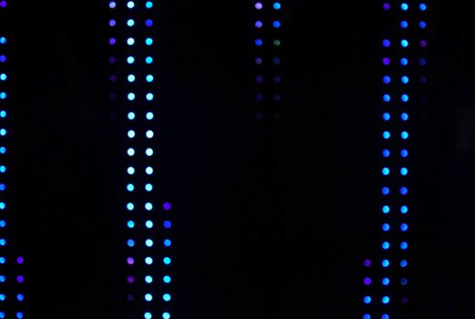 Blurred lights of LED bulb