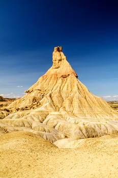 The Bardenas Reales Natural Park, a unique semi-desert landscape sprawls across 42,500 hectares in south-eastern Navarre. 