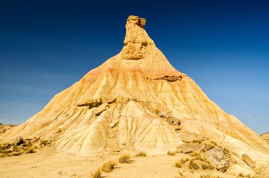 The Bardenas Reales Natural Park, a unique semi-desert landscape sprawls across 42,500 hectares in south-eastern Navarre. 