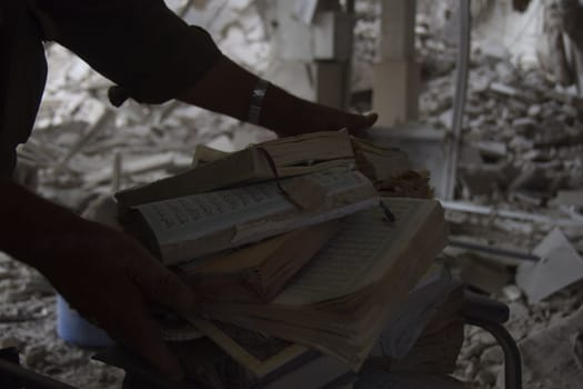 SYRIA, Harasta: Pictures show the Syrian town of Harasta in ruins on October 23, 2015 following a series of recent airstrikes. The Syrian army launched an offensive in the area which targeted various rebel opposition. In addition to airstrikes, the Syrian army also launched a ground operation in the region.