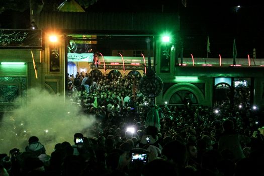 IRAN, Damavand: Worshippers in these photos celebrate the Ashura, or tenth day of Muharram, on October 23, 2015.Muharram is the first month in the Islamic calendar and the Ashura marks the day that the grandson of the Prophet Mohammad's grandson, Imam Hussein, was killed.
