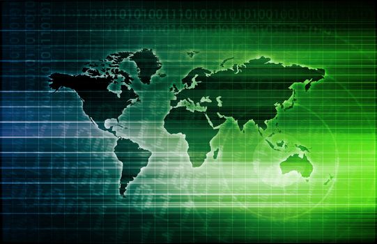 Concept for New Technology Corporate Business Development Art