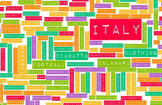 Italy as a Country Abstract Art Concept