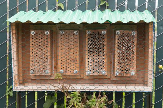 Man made garden bee hive