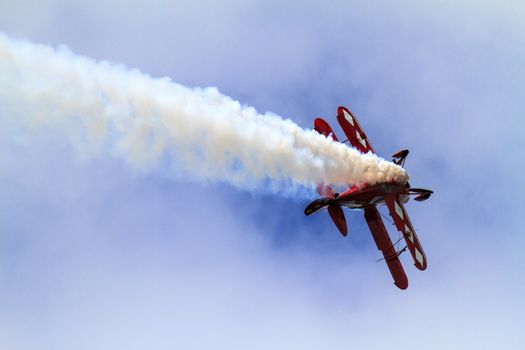 SPRINGBANK CANADA 20 JUL 2015: International Air Show and Open House for Canadian, USA and British current and historical military and civilian aircrafts. There were also numerous flights as well.