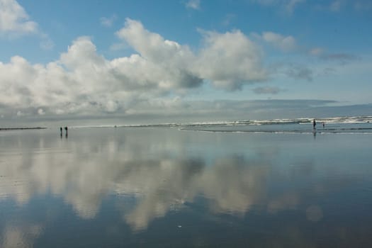 Seascape with clouds