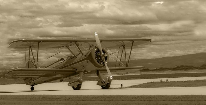 SPRINGBANK CANADA 20 JUL 2015: International Air Show and Open House for Canadian, USA and British current and historical military and civilian aircrafts. There were also numerous flights as well.