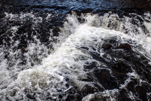 Water stream in Norway, Oslo, in the autumn