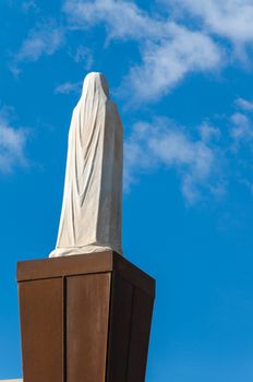 Back of statue of the Virgin in Italy