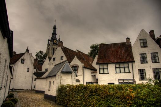 beguinage in kortrijk - medieval architecture attraction