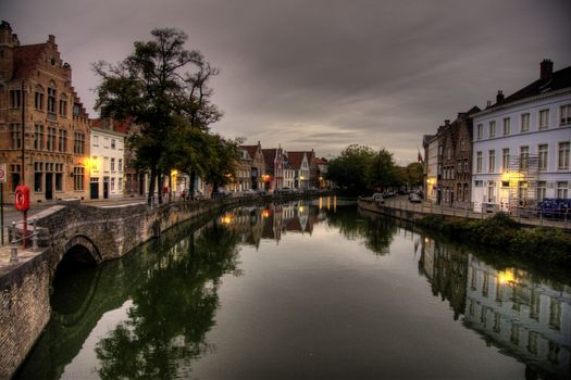 Brugge city in Belgium - beautiful tourism destination in Europe