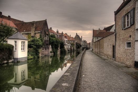 Brugge city in Belgium - beautiful tourism destination in Europe