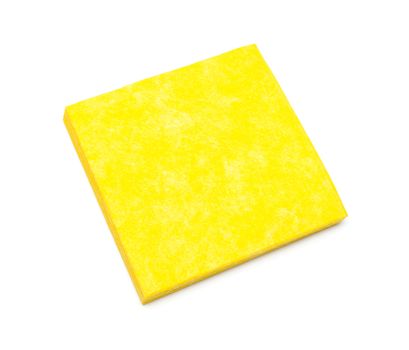 Yellow napkins for cleaning. On a white background