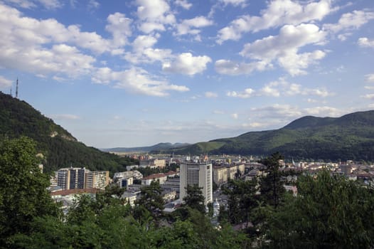 Small mountain town in Romania: Piatra Neamt