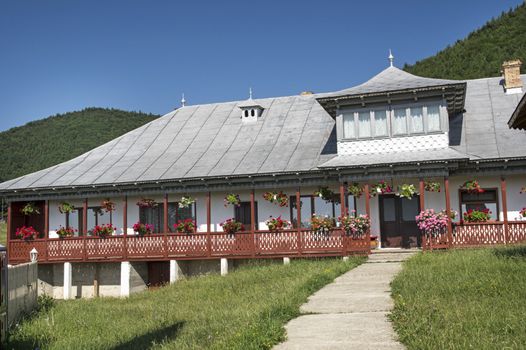 House of orthodox monks, Horaicioara Monastery, Romania.