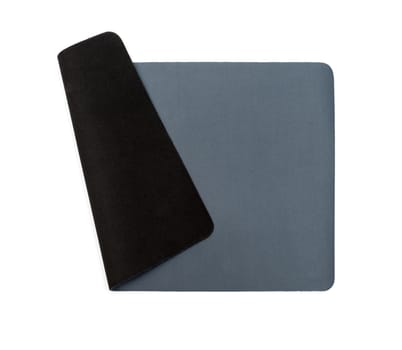 Grey mouse-pad isolated on white background